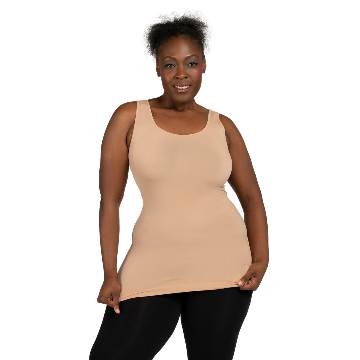 Salted Caramel Plus Basic Tank Top