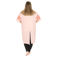 Blush Plus Open Front Vest with Back Slit Back