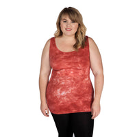 Paprika Plus Marbled Tie Dye Tank Top