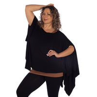 Black Plus Everyday Poncho Side