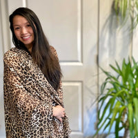 Animal Print Kimono Maternity