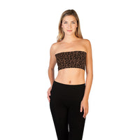 Leopard Taupe Animal Print Bandeau