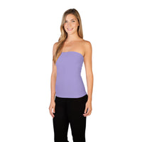 Lavender Tube Top with Shelf Bra