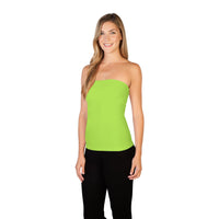Lime Tube Top with Shelf Bra
