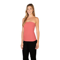 Melon Tube Top with Shelf Bra