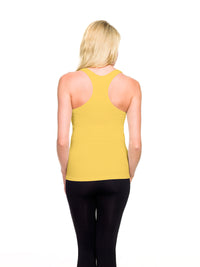 Banana Ribbed Racerback Tank Top Back