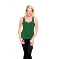 Kelly Green Ribbed Racerback Tank Top