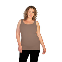 Taupe Plus Basic Tank Top 2
