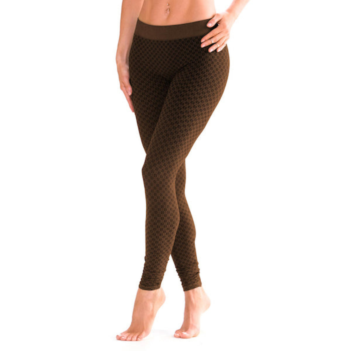 clay deco print leggings