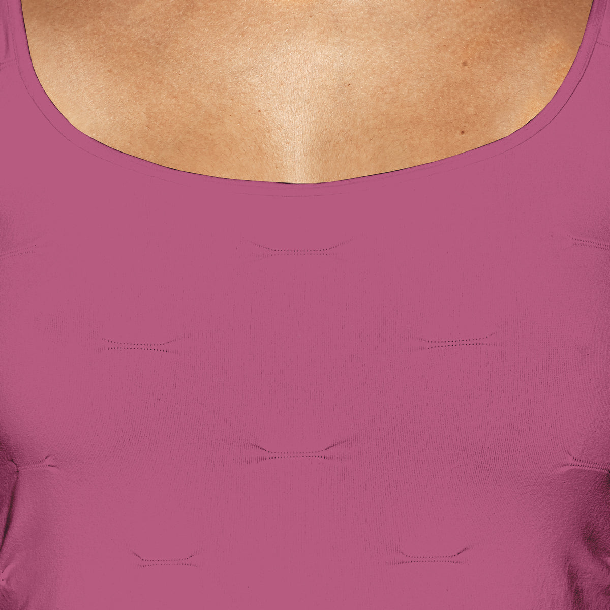 Mauve Tuck Stitch Tank Top Close Up