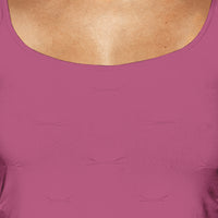 Mauve Tuck Stitch Tank Top Close Up