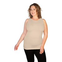 stone plus high neck tank top
