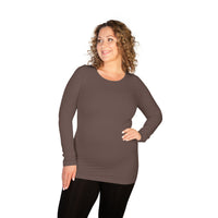 Plus Long Sleeve Crew Neck Tee