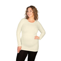 Plus Long Sleeve Crew Neck Tee
