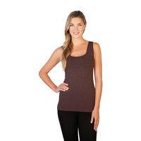 Dark Brown Heathered Tank Top