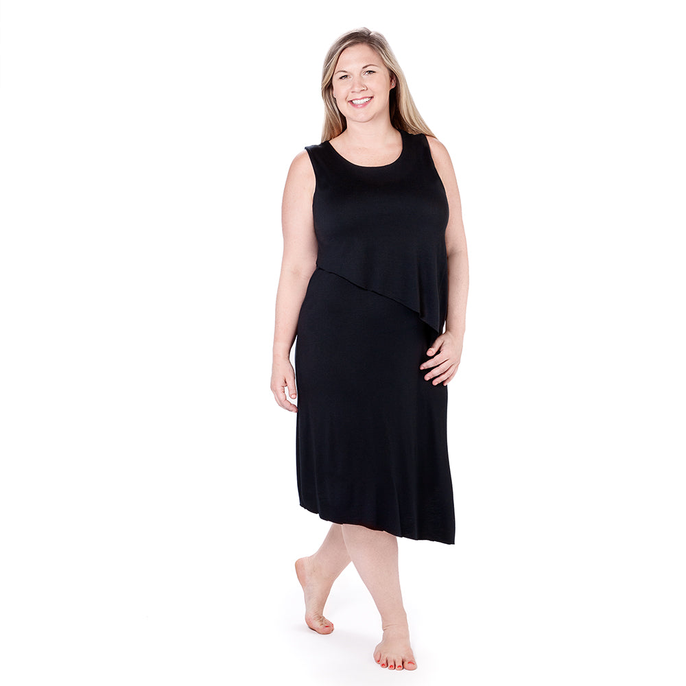 Plus Asymmetrical Dress Plus / Black Plus Asymmetrical Dress Plus / Black