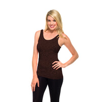 dark brown burnout tank top