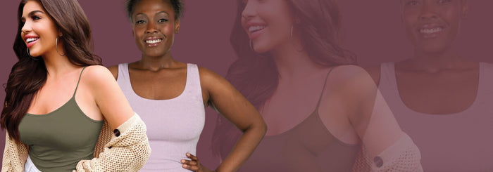 TANK TOPS + CAMISOLES