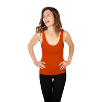 Dark Orange Basic Tank Top