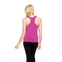 Magenta Racerback Tank Top Back