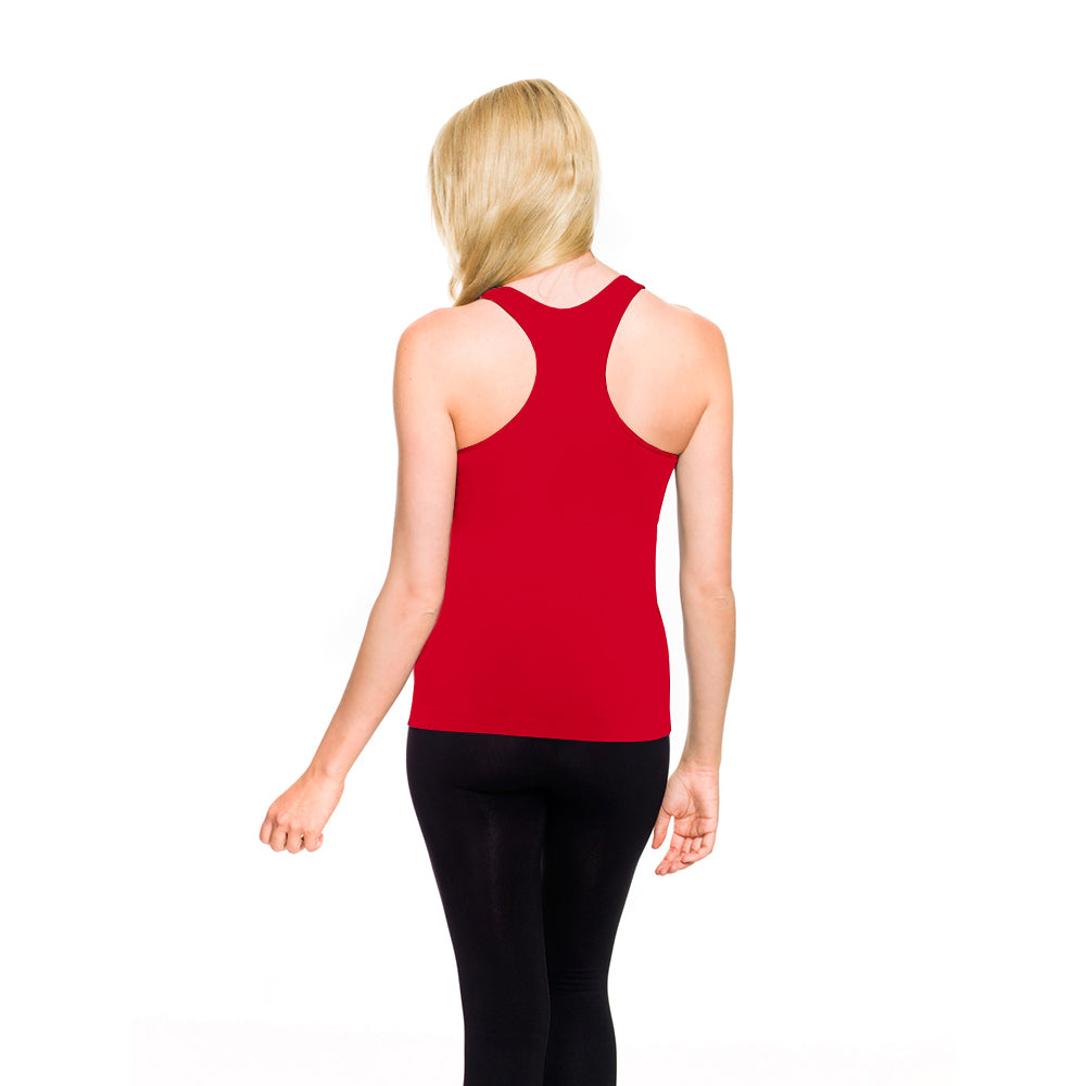 Red Racerback Tank Top Back