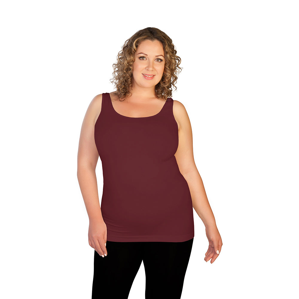 Plus Basic Tank Top Merlot