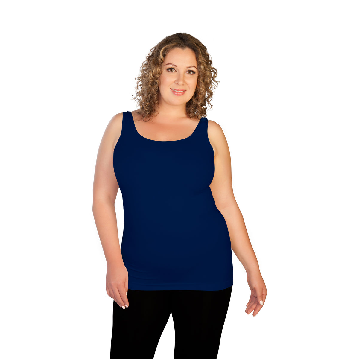 Navy Plus Basic Tank Top