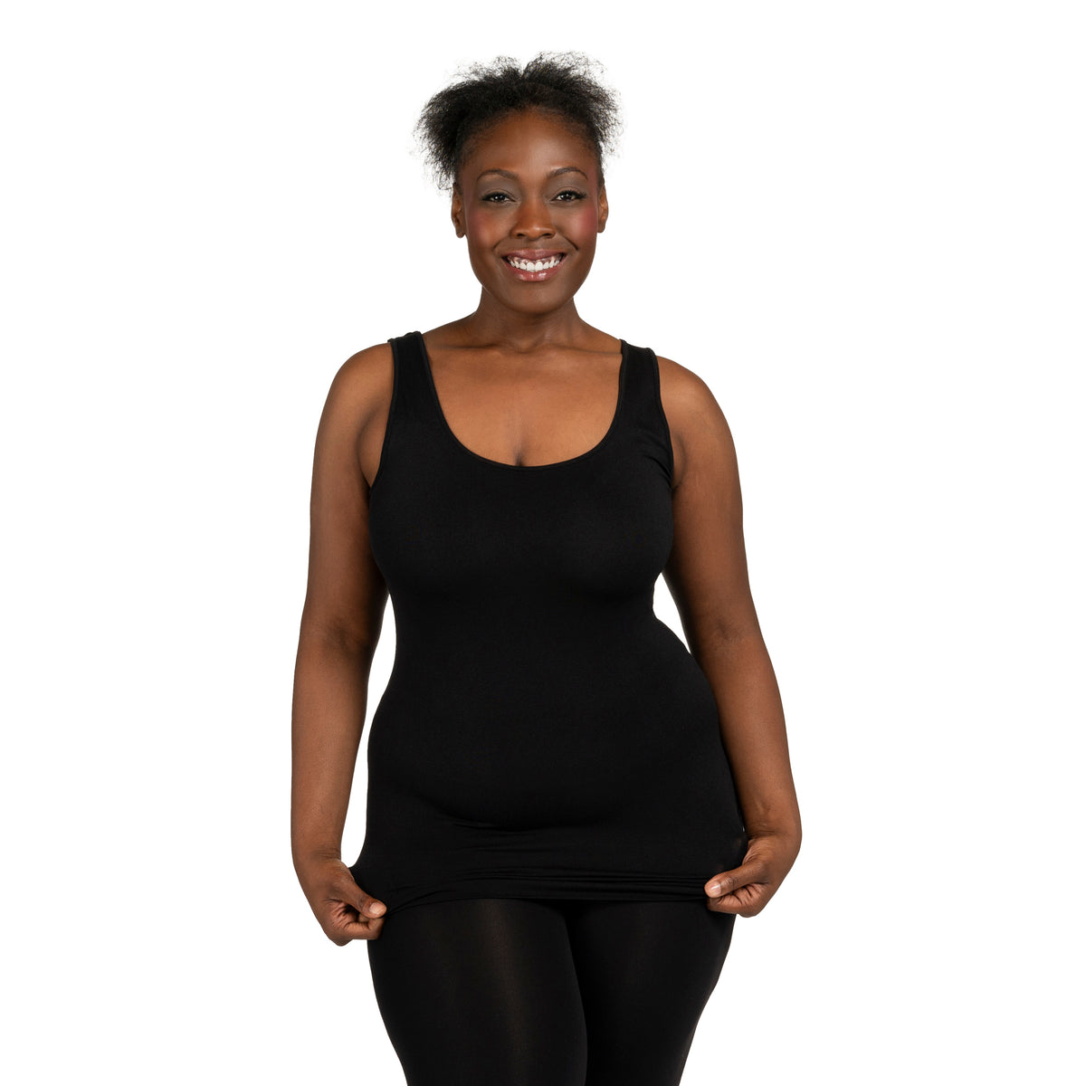 Black Plus Basic Tank Top