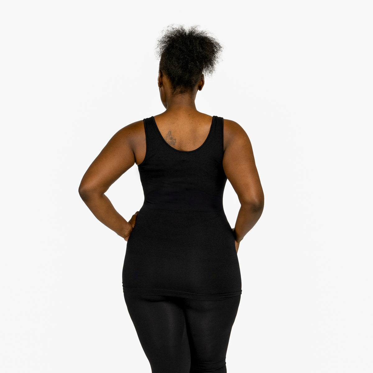 Black Plus Basic Camisole Back