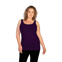 Eggplant Plus Basic Tank Top