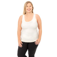 Ivory Plus Burnout Tank Top