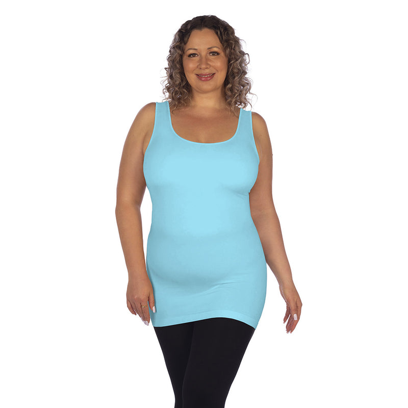 Aqua Plus Tank Top with Built In Shelf Bra