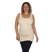 Stone Plus Tank Top with Built In Shelf Bra