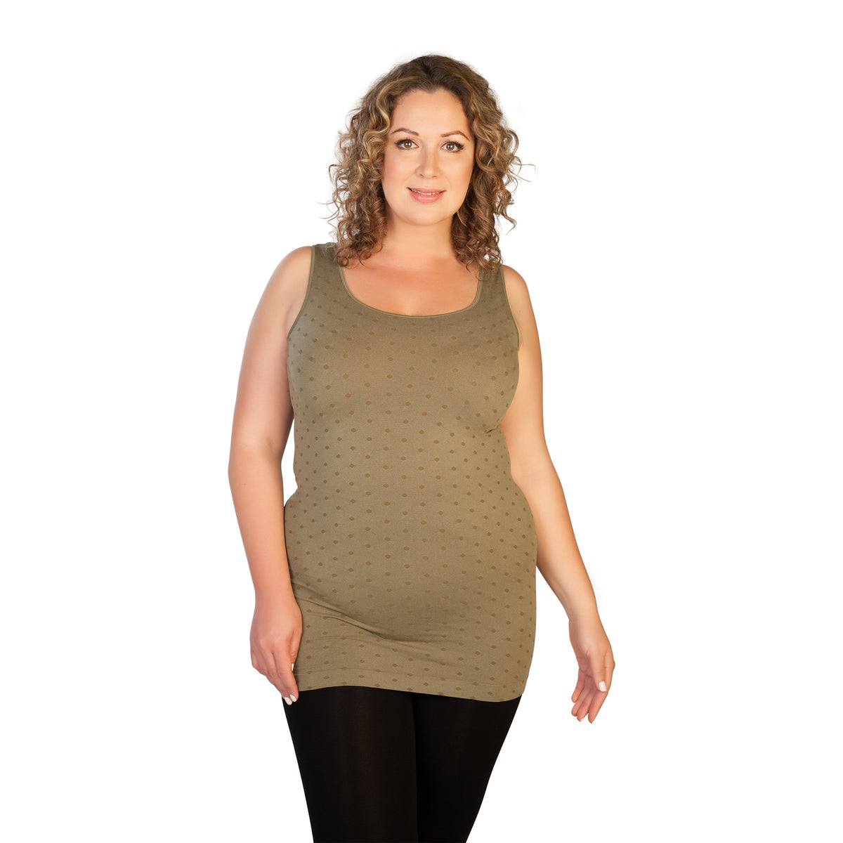 Olive Plus Dot Tank Top