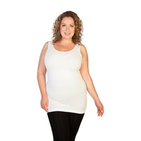 Ivory Plus Contrasting Stripe Tank Top