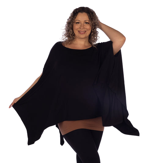 Black Plus Everyday Poncho