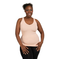Blossom Plus Soft Ribbed V Neck Tank Top