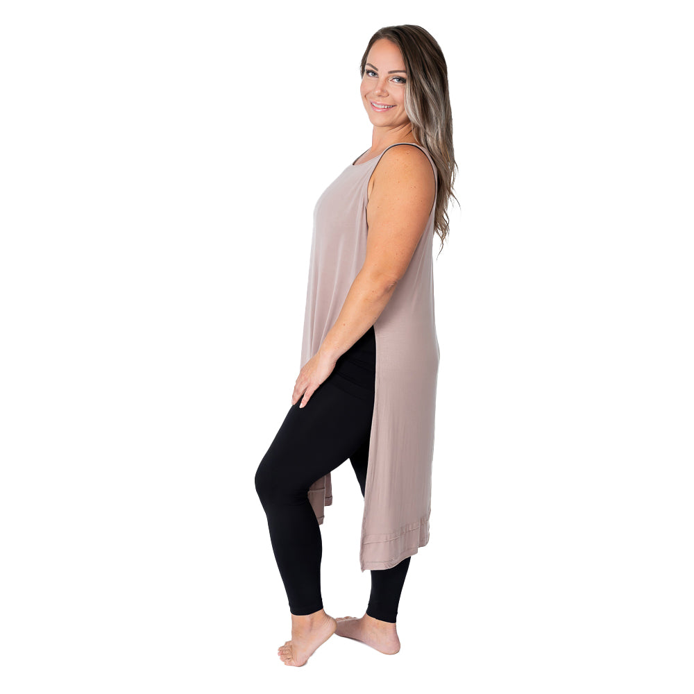 Plus Side Slit Tunic