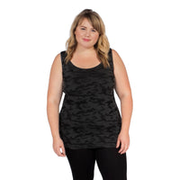 Plus Grey Camo Tank Top