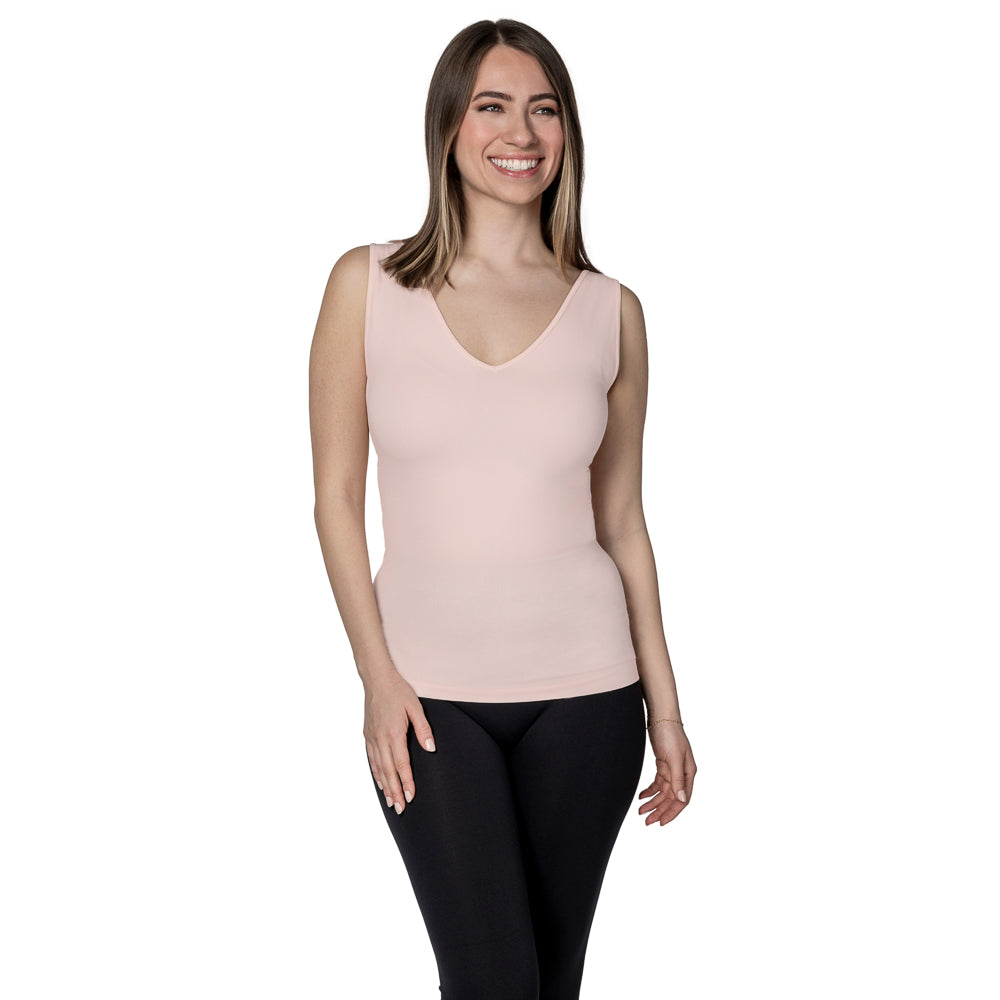 Reversible Scoop to V Neck Tank Top