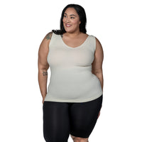 Plus Reversible Scoop to V-Neck Tank Top