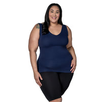 Plus Reversible Scoop to V-Neck Tank Top
