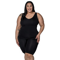 Plus Reversible Scoop to V-Neck Tank Top