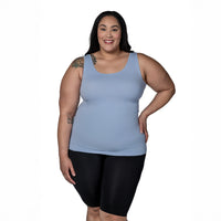 Plus Reversible Scoop to V-Neck Tank Top