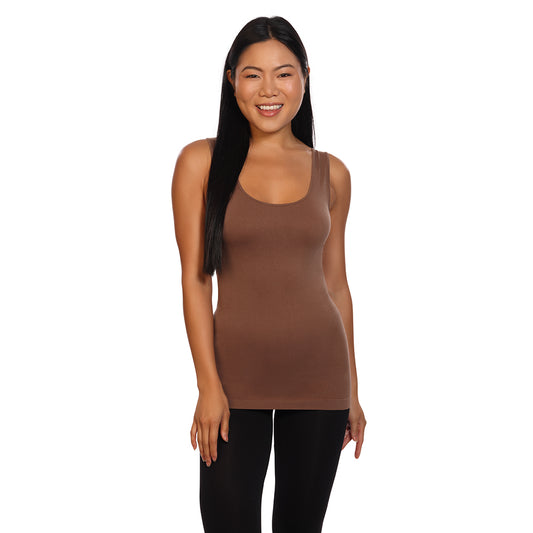 Skin Basic Tank Top Taupe