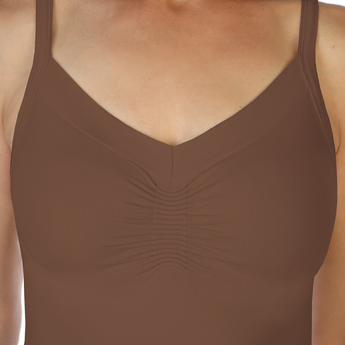 Taupe Ruched Tank Top