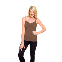 Taupe Ruched Tank Top