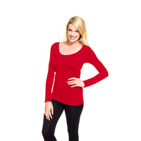 Long Sleeve Scoop Neck Tee