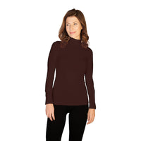 Dark Brown Mock Turtleneck