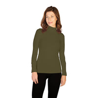 Olive Mock Turtleneck